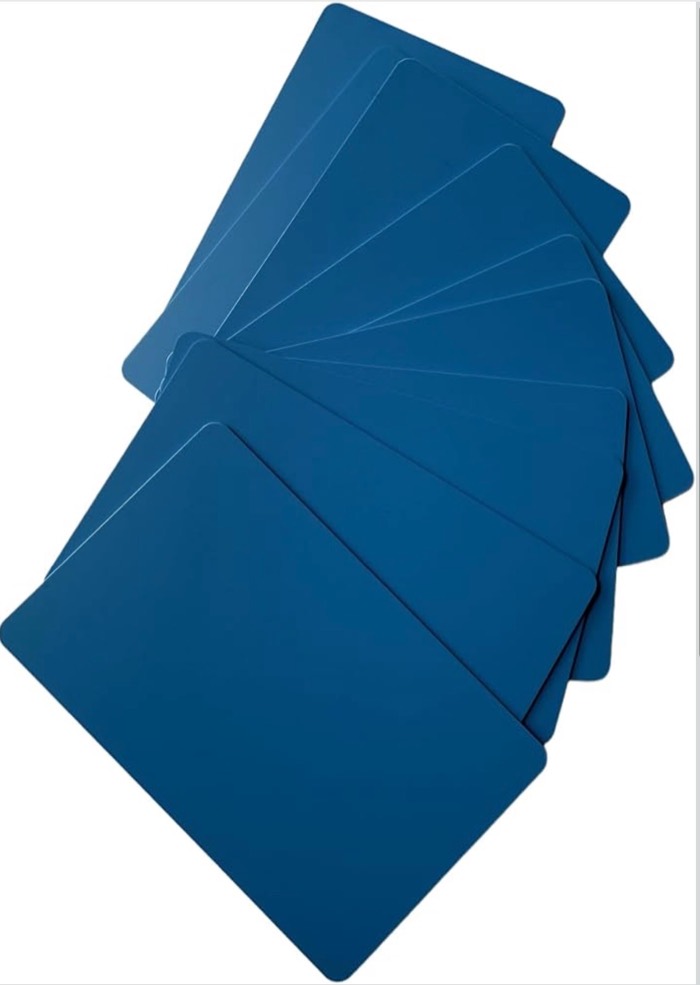 Blue NFC cards